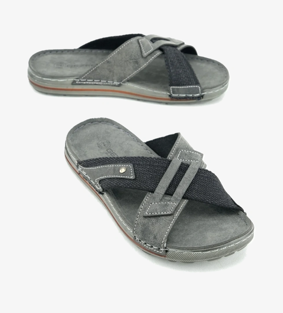 Yazlık Erkek Suni Deri Günlük Terlik - Görsel 1