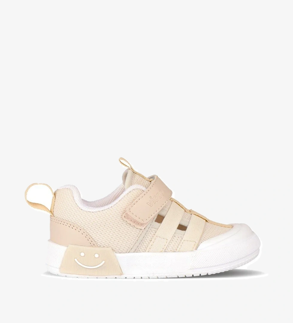 Vicco Vicco Momo Işıklı Ortopedik Çocuk Spor Ayakkabı Bej Sneaker | Flo Bej - 1. görsel