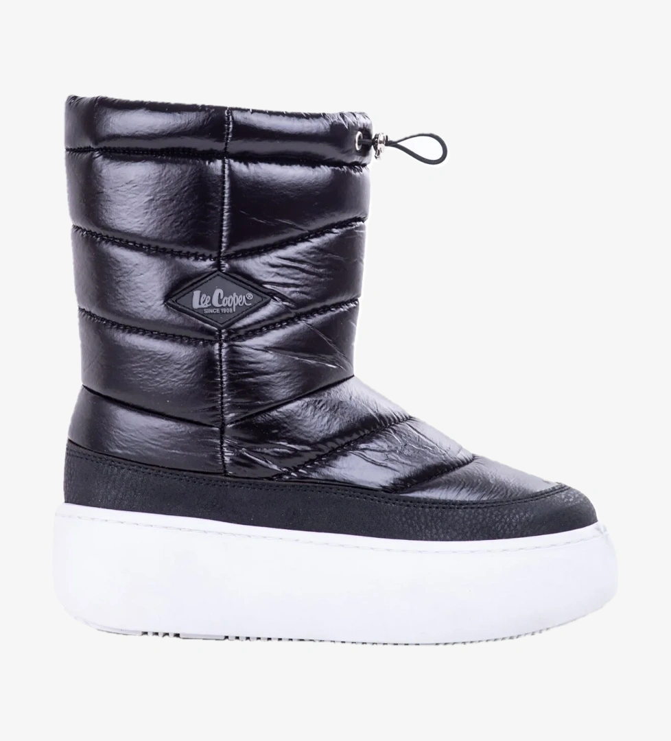 Lee Cooper 31181 Kadın Kısa Bot Günlük Kışlık Bot Siyah Beyaz model görseli
