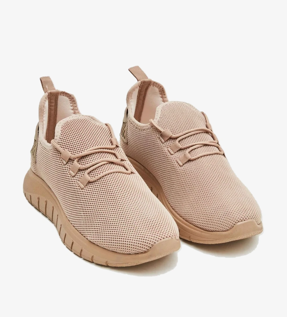 Bej Fileli Spor Ayakkabi - Görsel 1