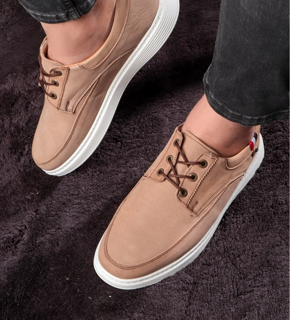 Daily Hakiki Deri Erkek Günlük Ayakkabı, Yazlık Ayakkabı, Hafif Ayakkabı