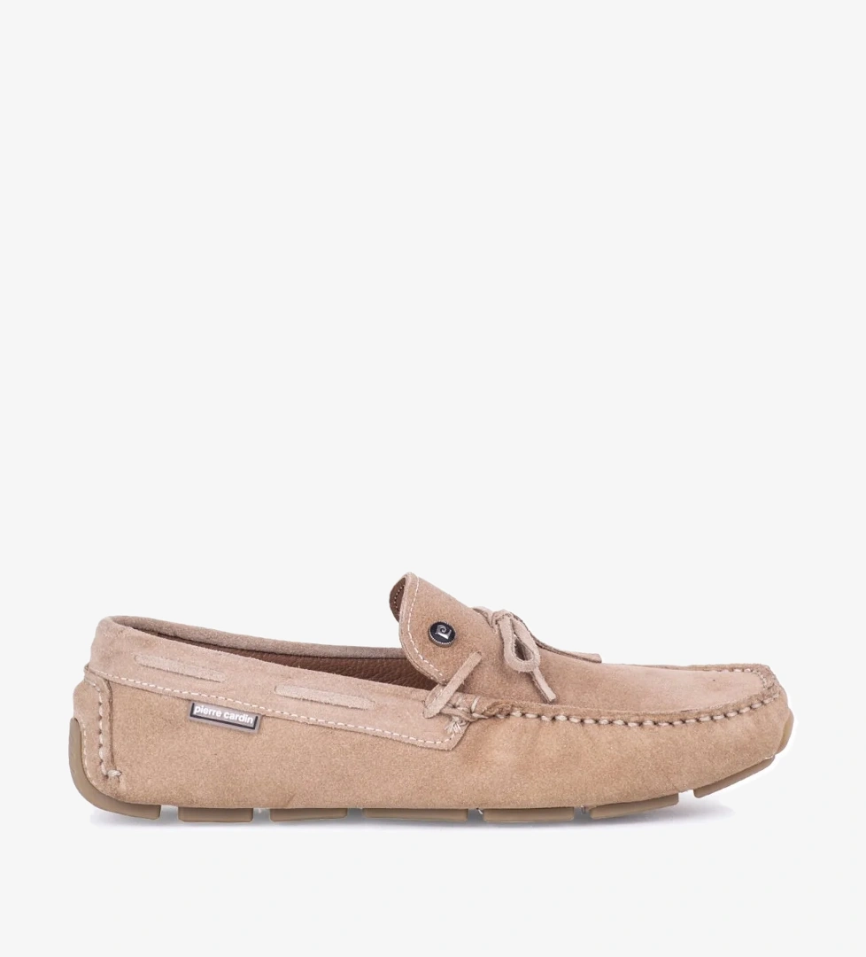 241012 Erkek Nubuk Deri Loafer Ayakkabı Bej