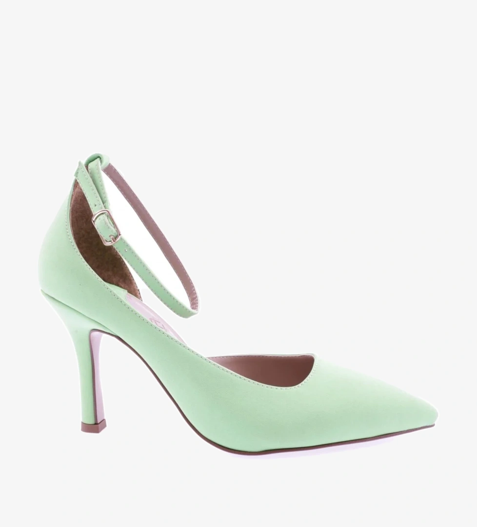 2015-23Y Kadin Bilekten Bağli İnce Topuklu Ayakkabi - Görsel 1