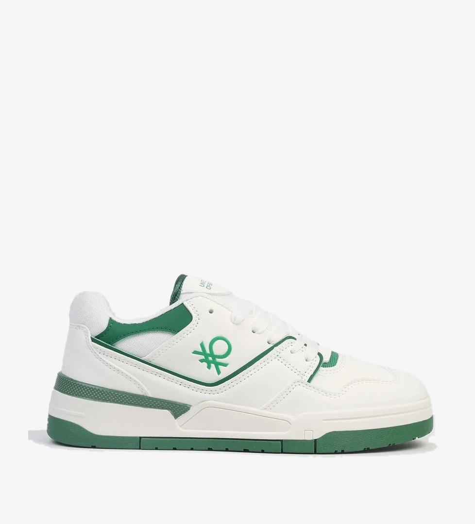 ® | BNI-10081 Beyaz Yesil -İthal Kadın Spor Ayakkabı