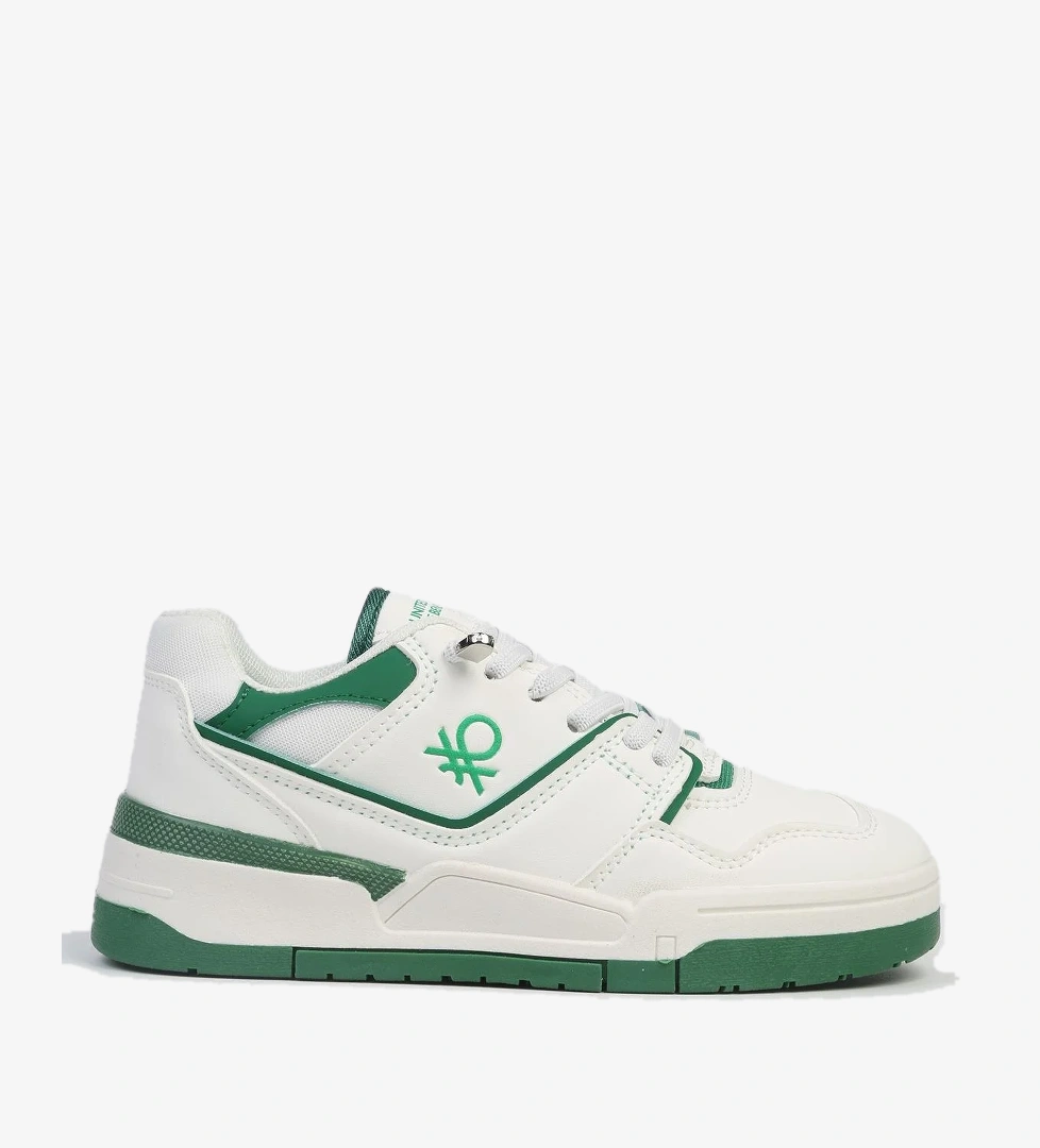 ® | BNI-10082 Beyaz Yesil - İthal Çocuk Spor Ayakkabı