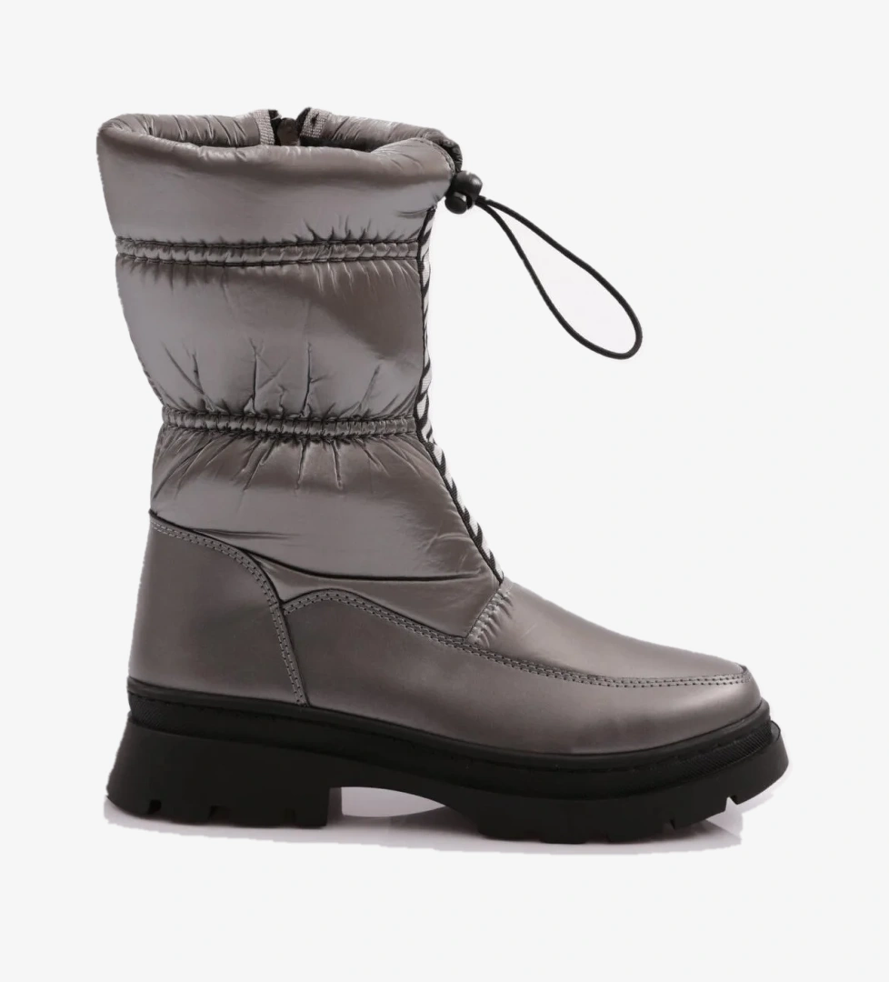 010-22K Kadin Ön Bağcikli Fermuarli Bot