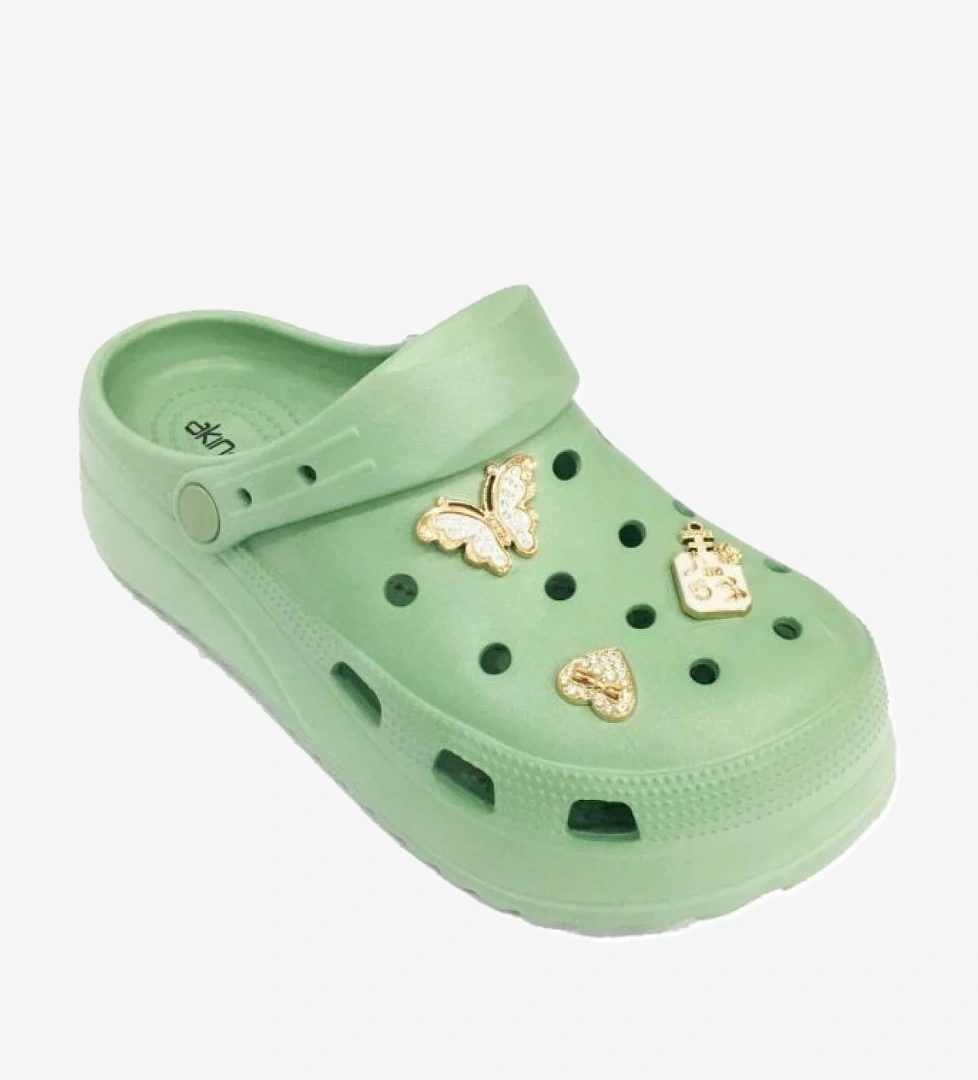 Akinalbella Akınal E428-24 Medical Sabo Taşlı Kadın Terlik Pastel Yeşil model görseli