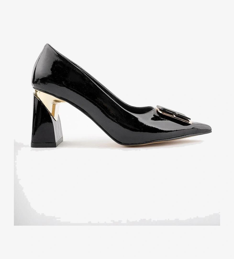 Divolya Rachel Tokalı Sivri Burun Topuklu Ayakkabı model görseli