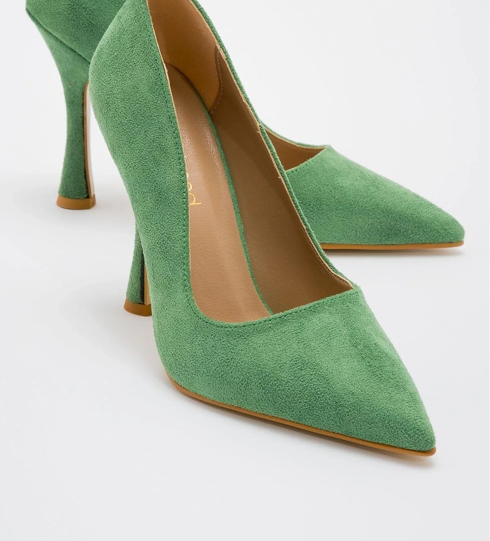 Kadın Stiletto ÇİMEN YEŞİLİ SÜET