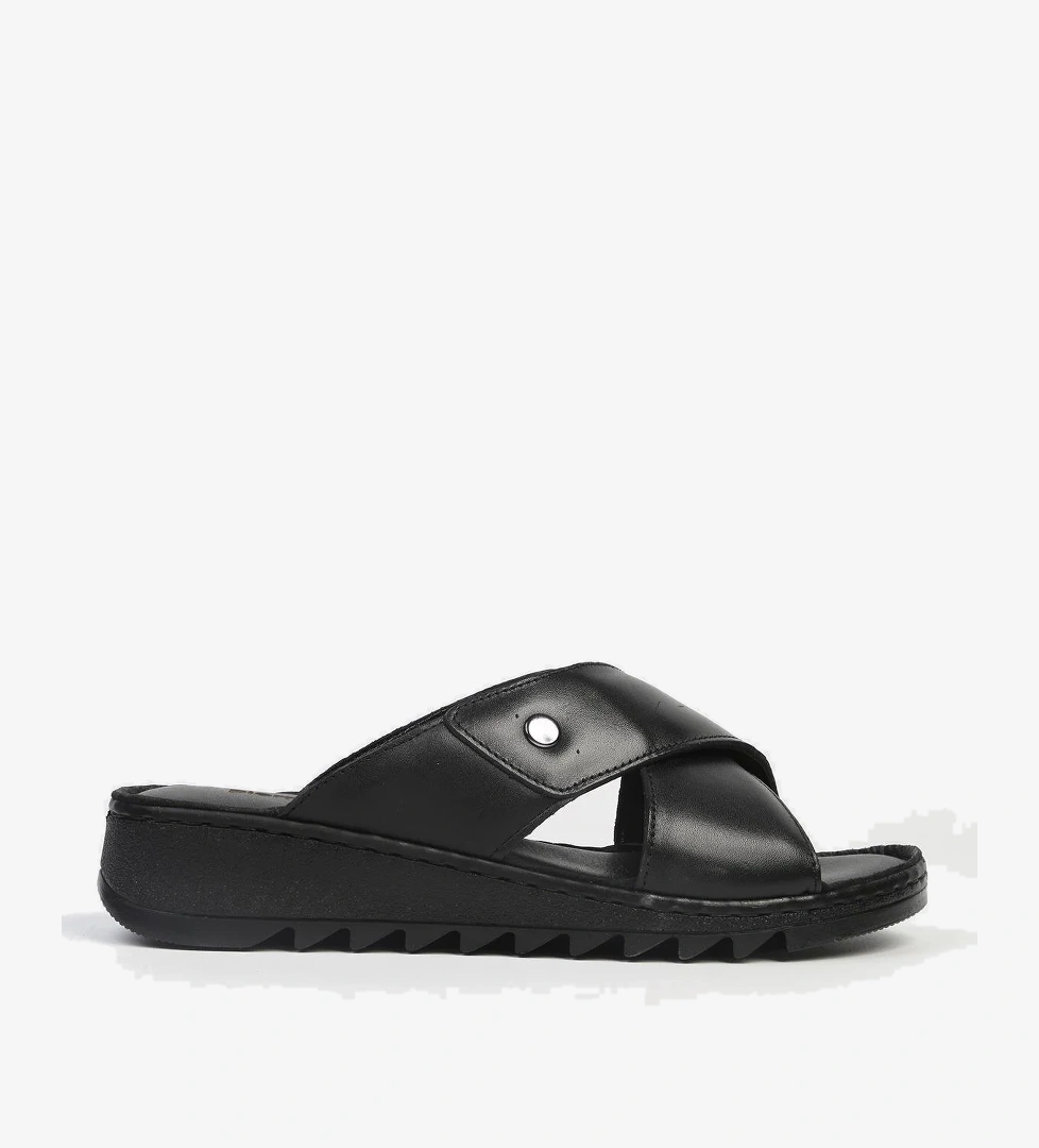 Pierre Cardin ® | Pc-5128-3013 Krem-kadın Siyah-kadın Topuklu Terlik model görseli