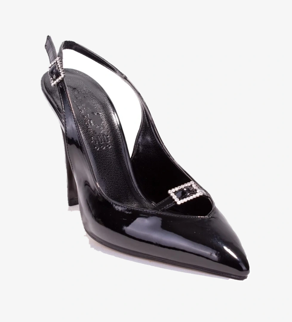 Dagoster Dza07-388494 Siyah Bej Rugan Abiye Topuklu Kadın Ayakkabı model görseli