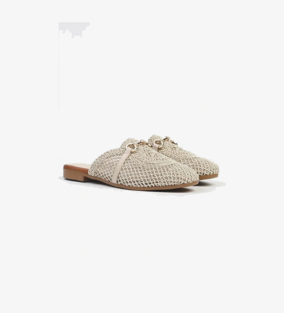 PC 53128 Örgü Düz Kadın Terlik - Görsel 1