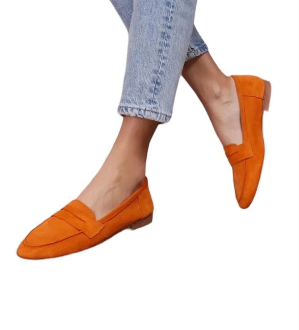 Kadın Süet Babet TURUNCU