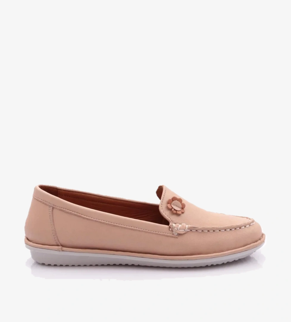 E220 Kadin Çiçek Desenli Babet