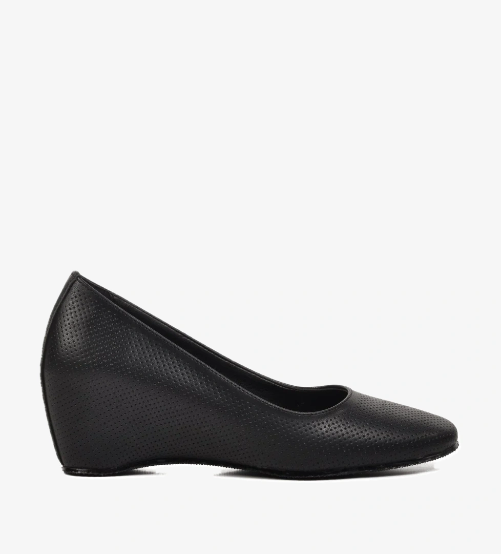 312072 Siyah Kadın Dolgu Topuklu Ayakkabı - Görsel 1