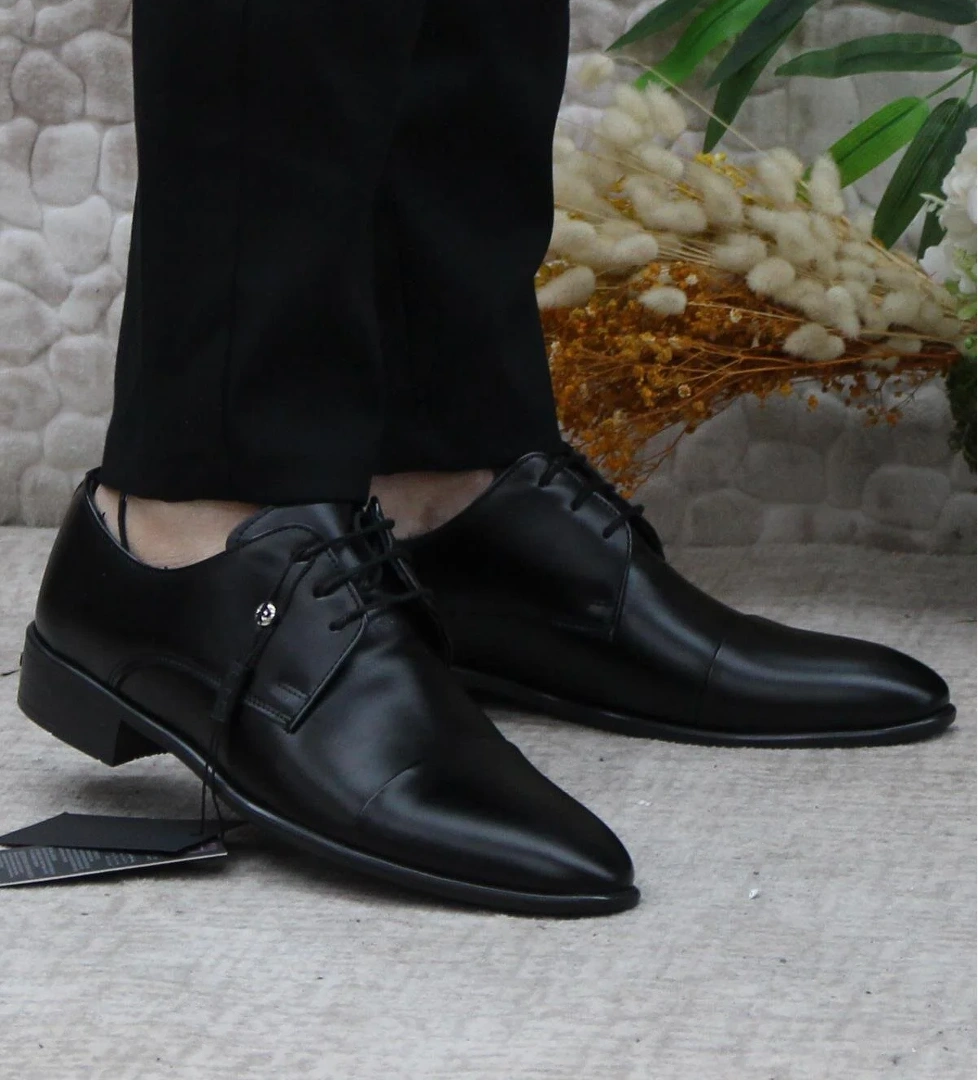 Pierre Cardin 7028 Siyah Damat Ayakkabısı Takım Ayakkabısı Erkek Klasik Ayakkabı model görseli