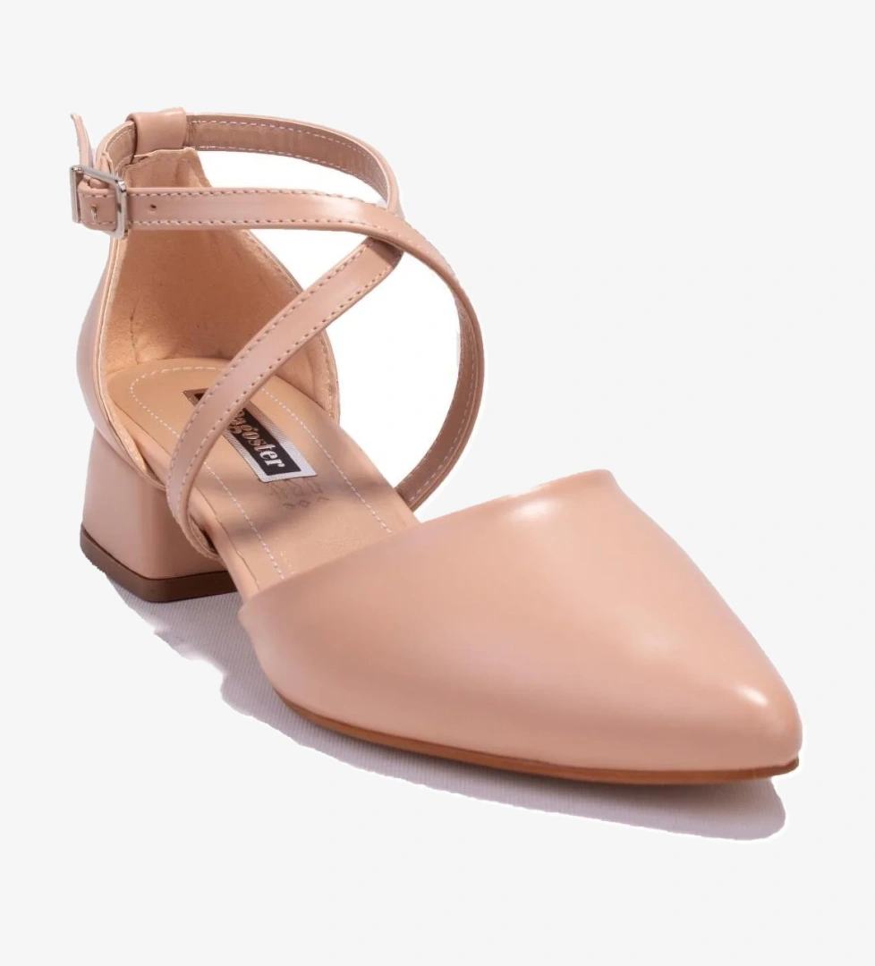 DZA07-928700 Nut Klasik Topuklu Kadın Ayakkabı - Görsel 1