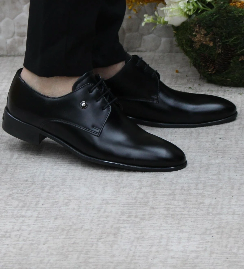 Pierre Cardin 7030-1 Siyah Açma Damat Ayakkabısı Takım Ayakkabısı Erkek Klasik Ayakkabı model görseli