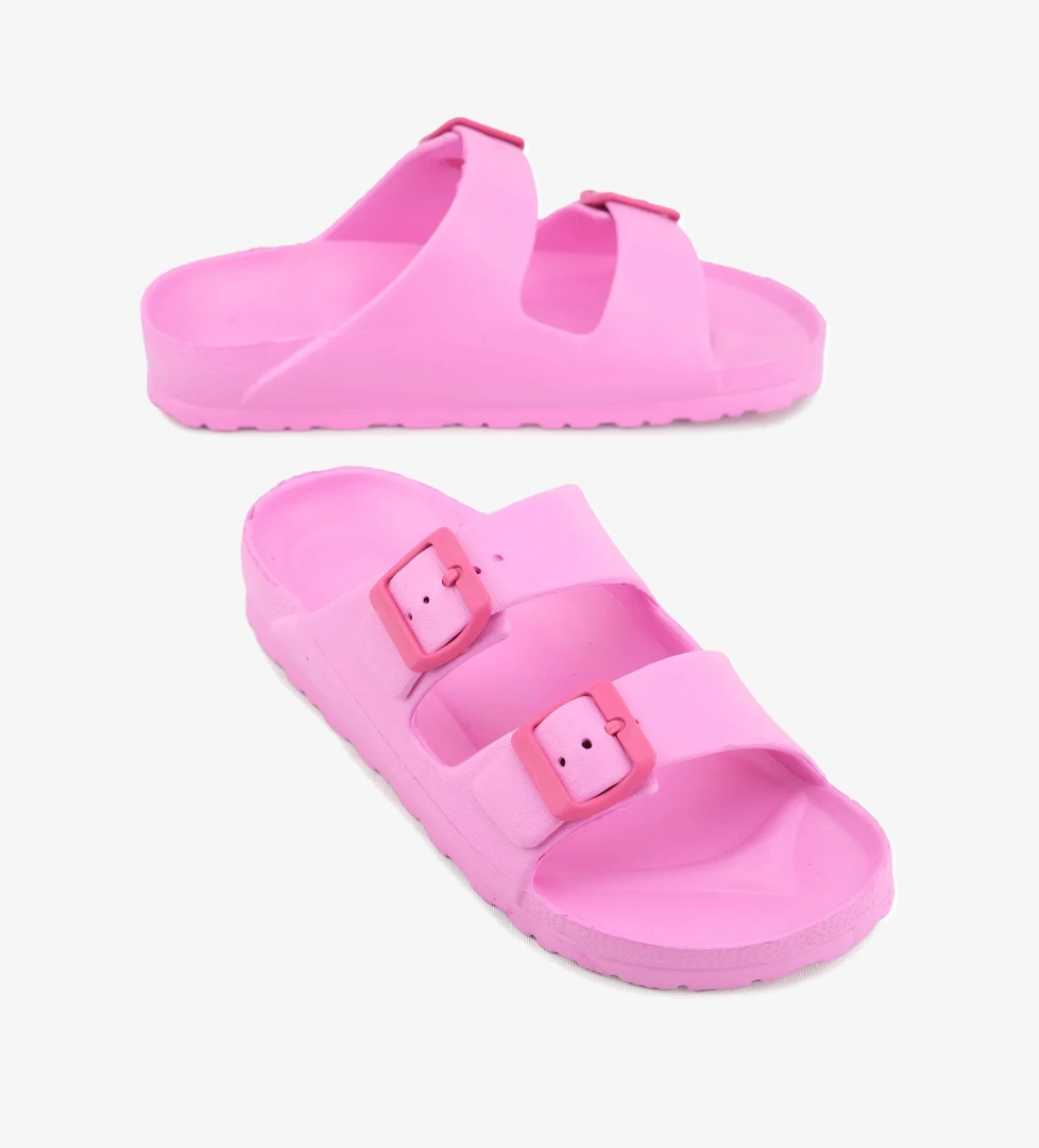 Yazlık Kadın Çift Toka Ayarlanabilir Banyo Bahçe Plaj Havuz Terlik - Görsel 1