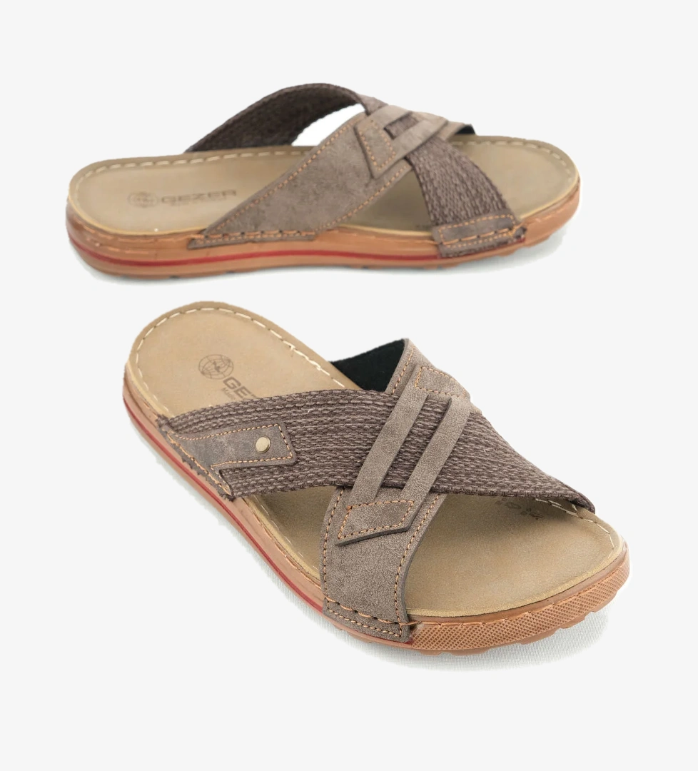 Yazlık Erkek Suni Deri Günlük Terlik - Görsel 1