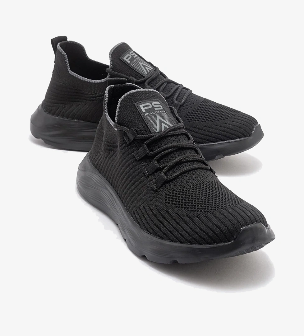 Anorak Bağcıklı Kadın Spor Ayakkabı SİYAH SİYAH