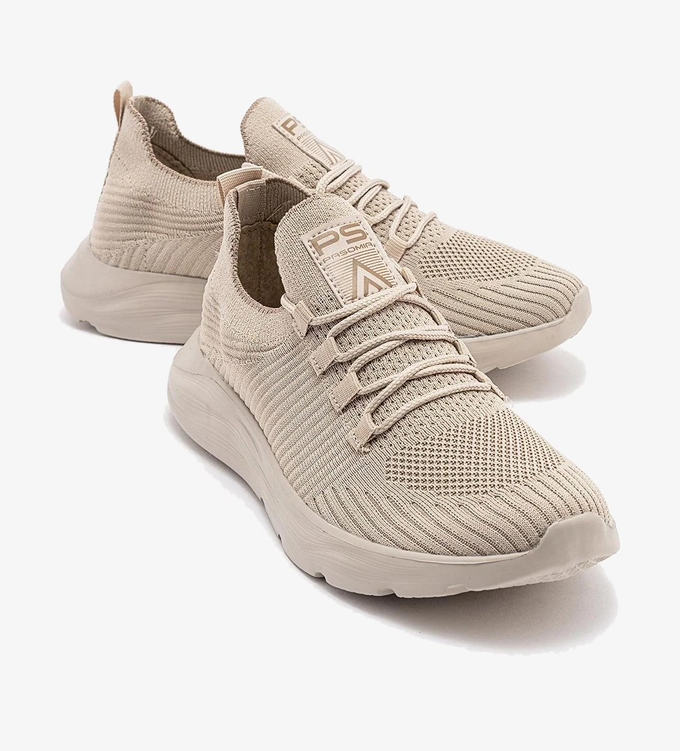 Anorak Bağcıklı Kadın Spor Ayakkabı BEJ BEJ