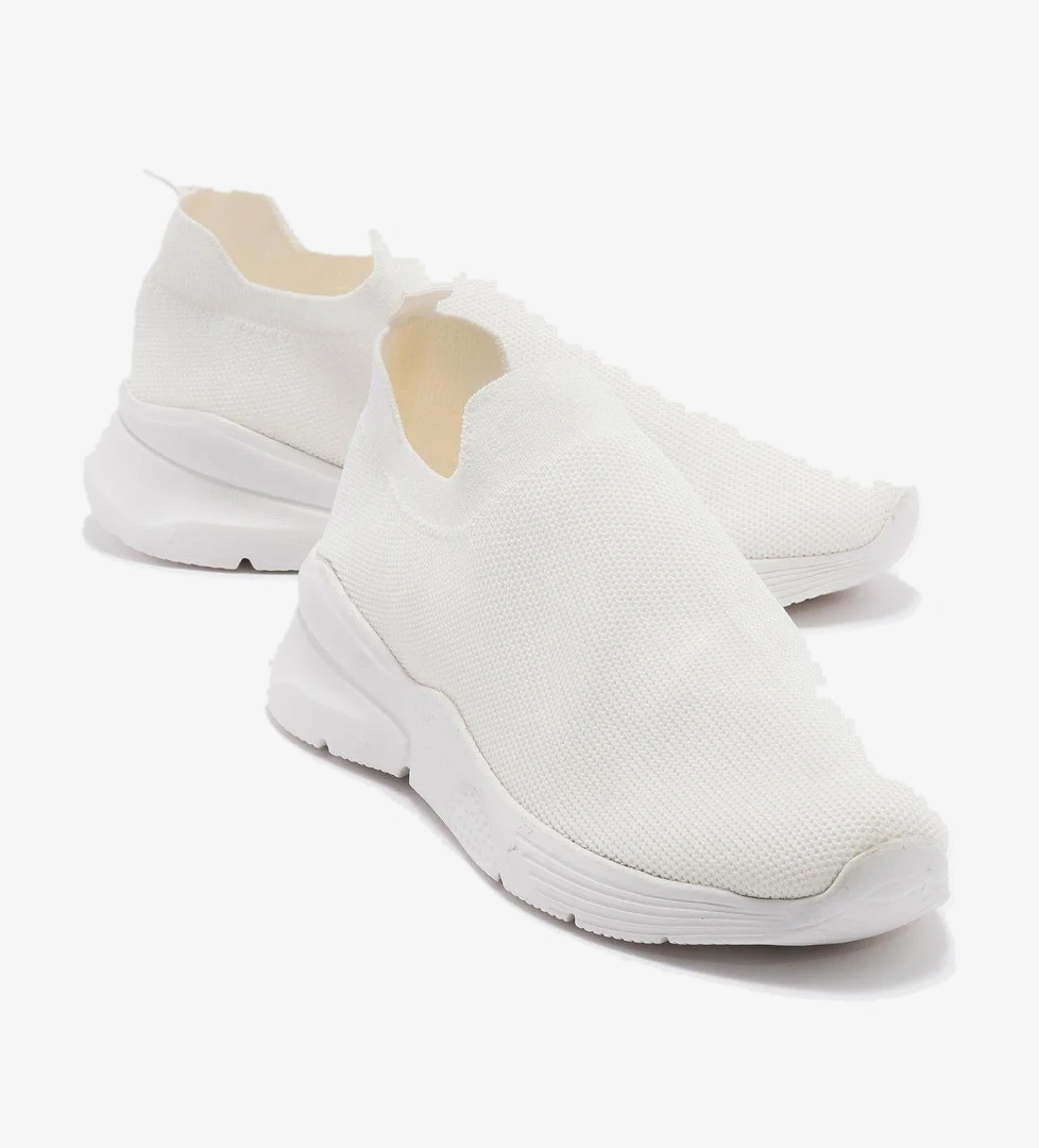 Ccway Yüksek Taban Bağcıklı Spor BEYAZ model görseli