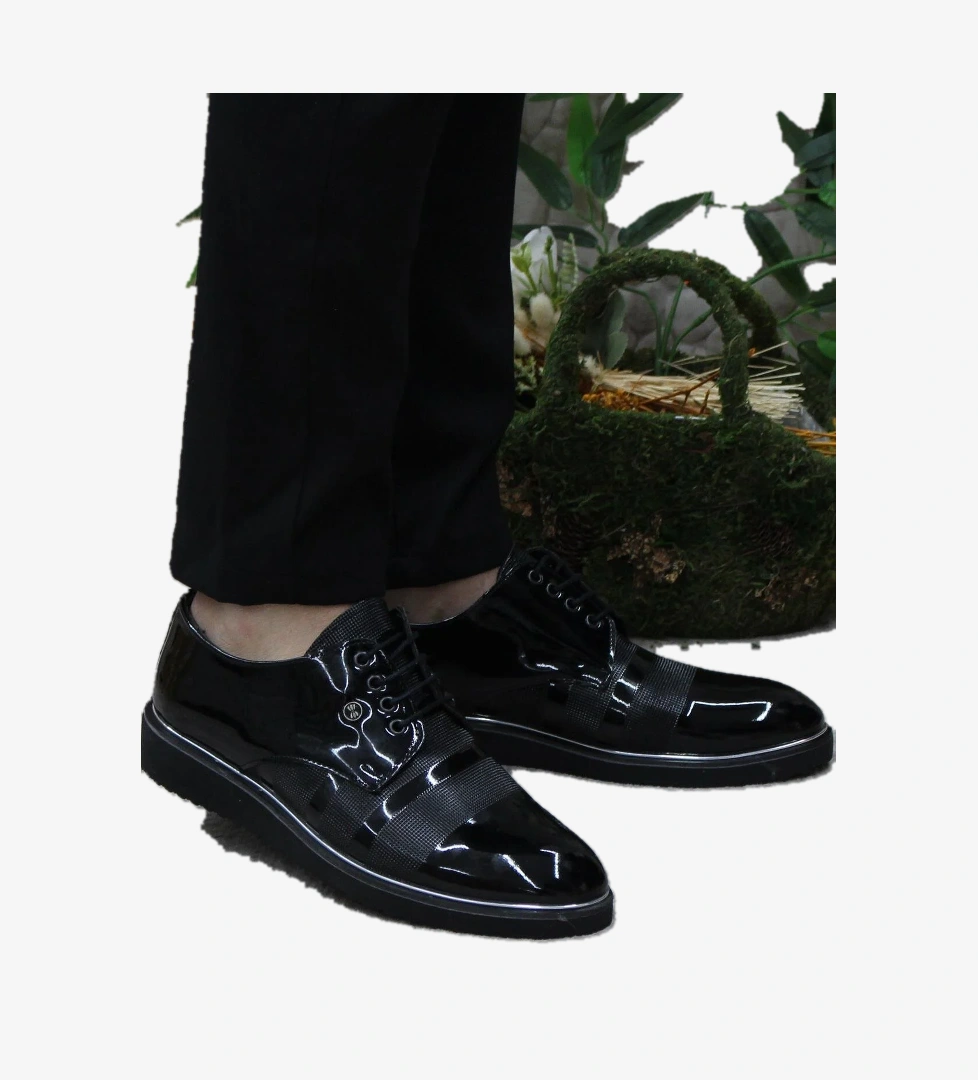 Fort Rasgo 2706 Siyah Rugan Eva Taban Hafif Erkek Ayakkabı model görseli