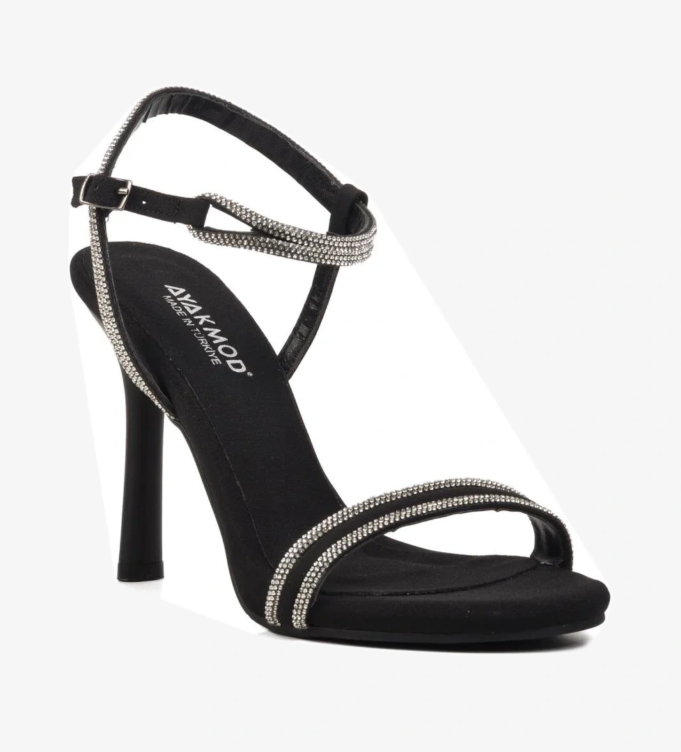 543117 Siyah Kadın Abiye Ayakkabı - Görsel 1