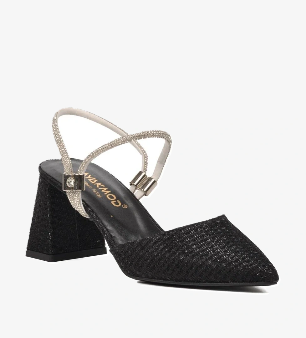 328139 Siyah Kadın Abiye Ayakkabı