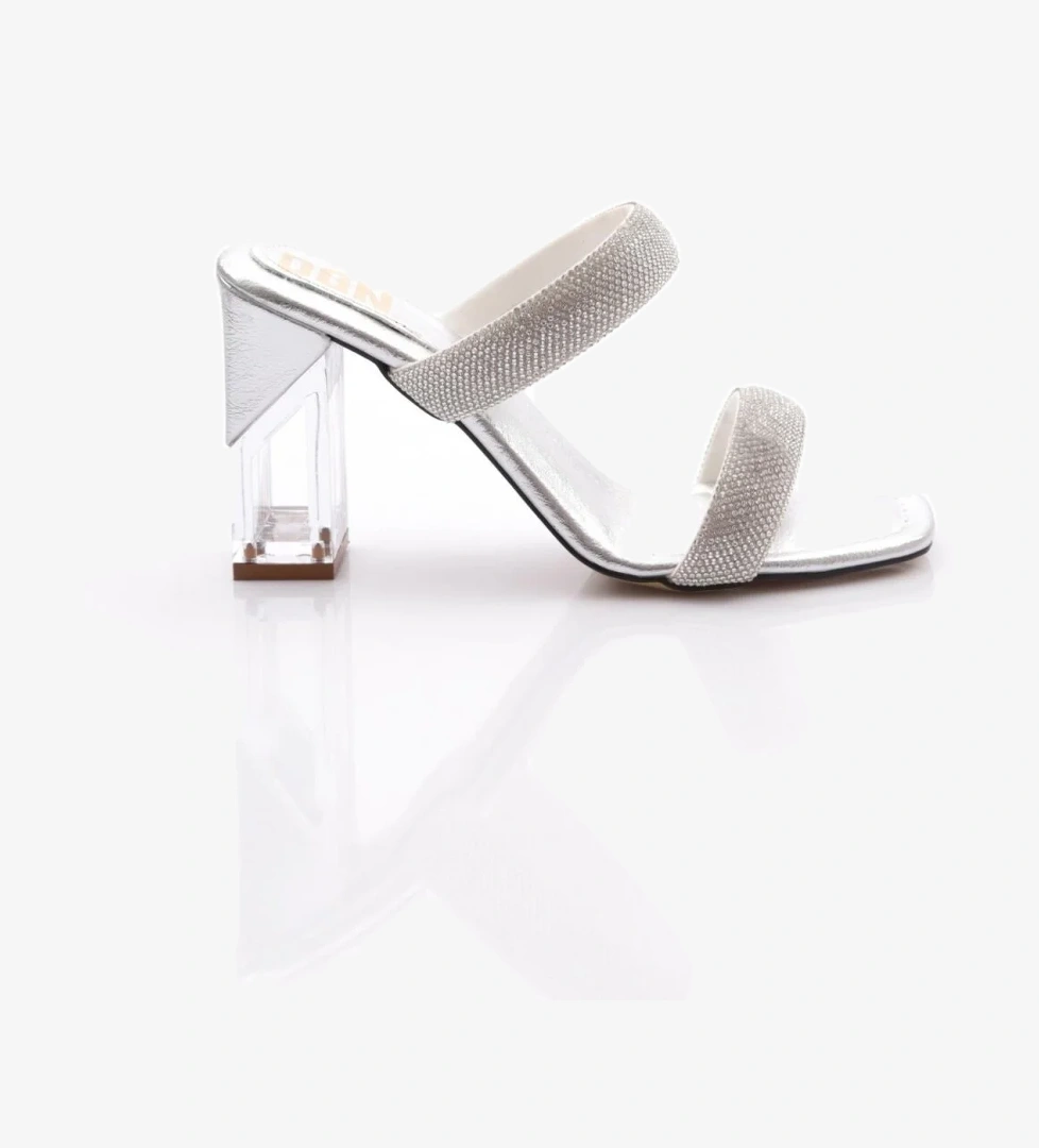 Dgn 2025 Kadin Çift Şeritli Topuklu Abiye Terlik model görseli