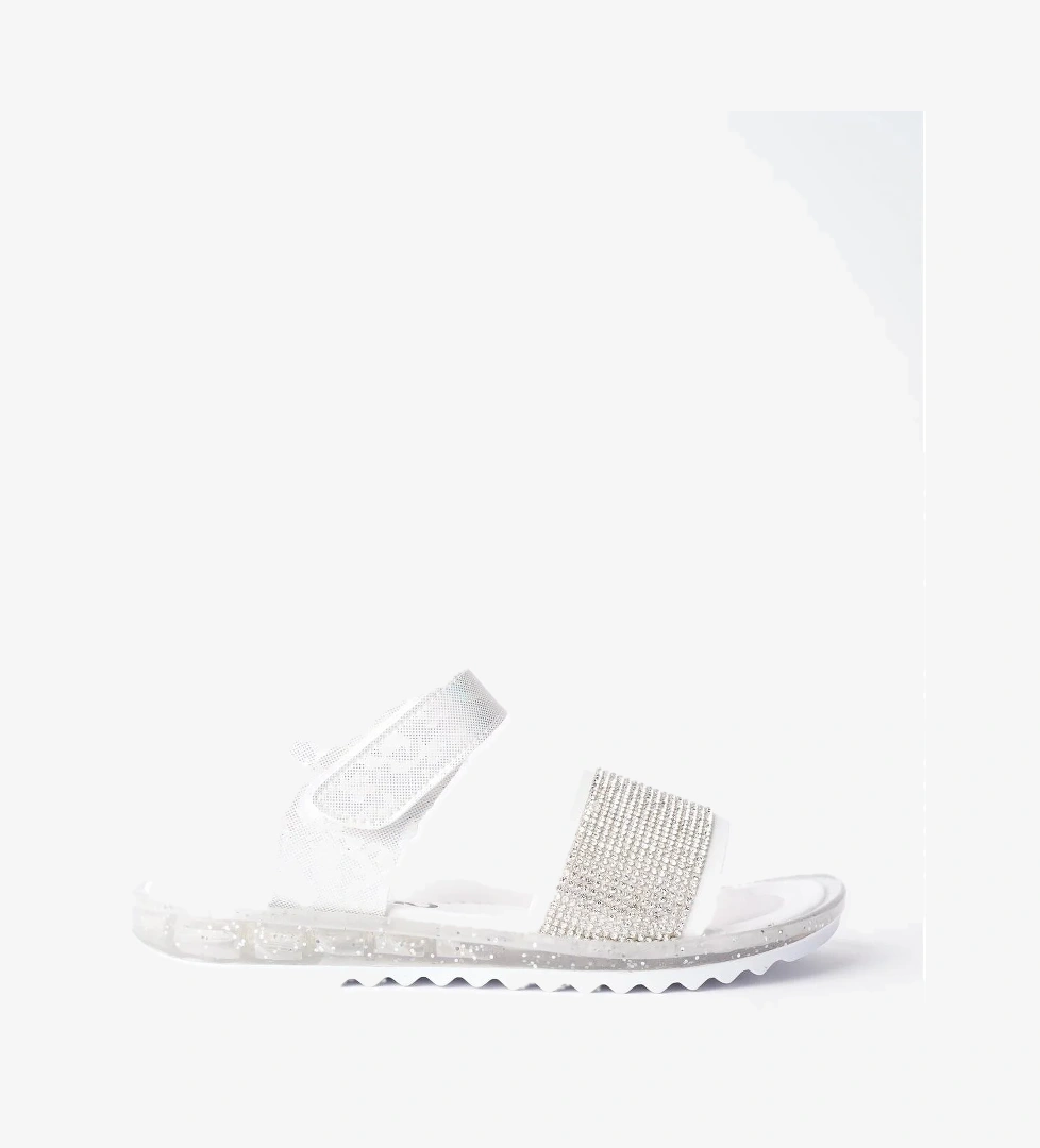 WİNNİE Garantili Günlük Ortopedik Hafif Taban Taşlı ve Cırtlı Kız Çocuk Sandalet