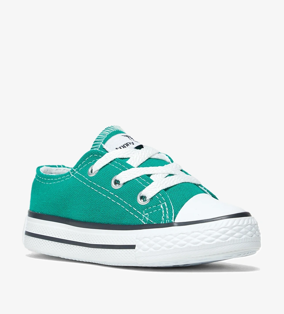 Çocuk Unisex Yeşil Rahat Kalıp Bağcıklı Sneaker