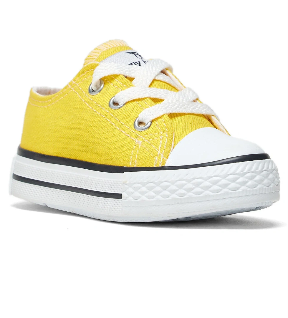 Çocuk Unisex Sarı Rahat Kalıp Bağcıklı Sneaker