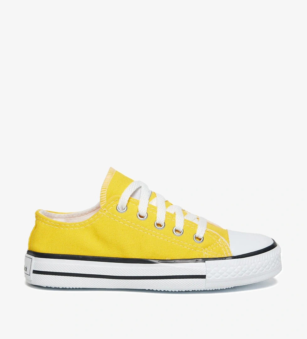 Çocuk Unisex Sarı Rahat Kalip Bağcıklı Spor Ayakkabı