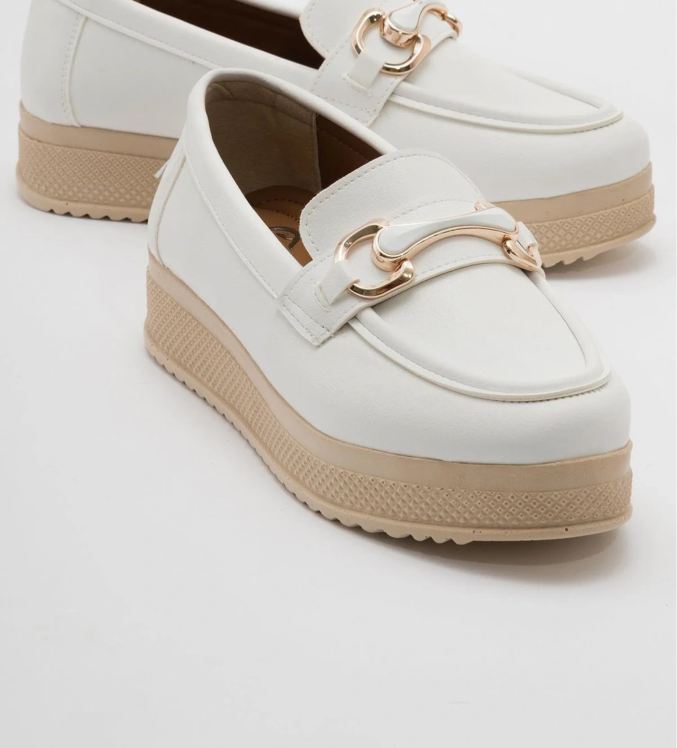 Kadın Günlük Ayakkabı BEYAZ CİLT