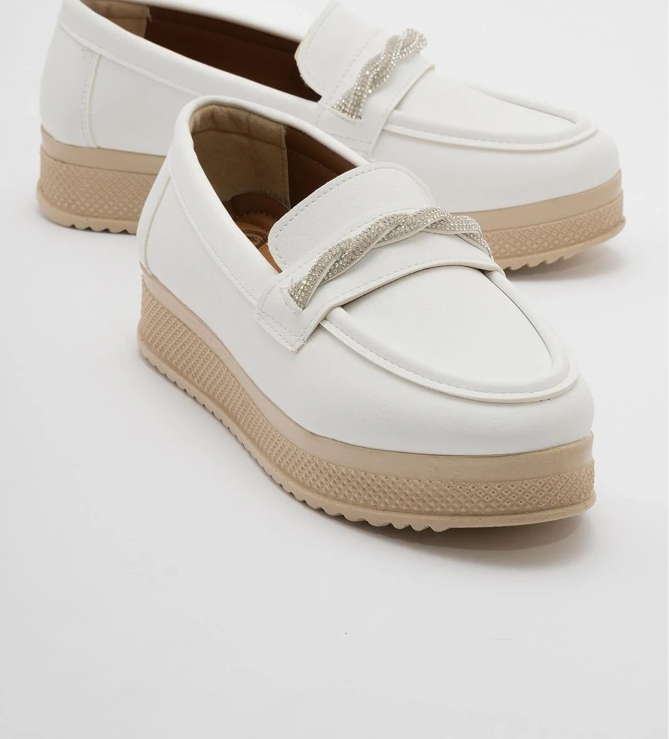 Kadın Günlük Ayakkabı BEYAZ CİLT