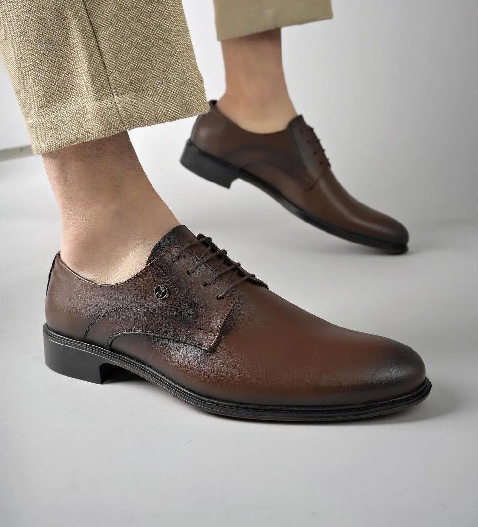 H0143 Garantili Erkek Günlük Klasik Hakiki Deri Ayakkabı