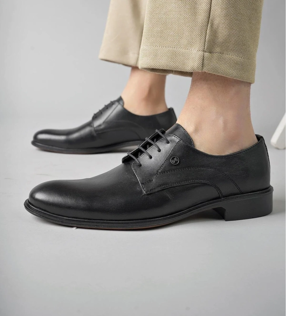 H0143 Garantili Erkek Günlük Klasik Hakiki Deri Ayakkabı