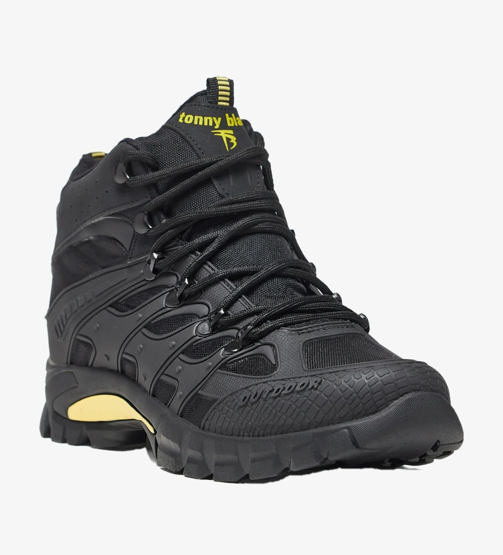 Tonny Black Siyah Tonny Black Rahat Kalip Unisex İtici Özellikli Bağcıklı Bot