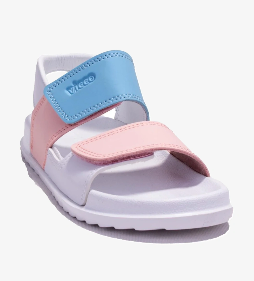 Krixi 321F23Y252 Beyaz Pembe Ortopedik Günlük Kız Çocuk Spor Sandalet