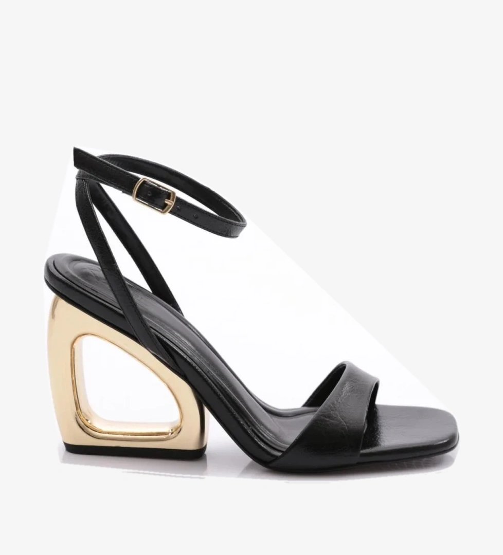 2426 Kadin Bilekten Bağlamali Topuklu Abiye Ayakkabi - Görsel 1