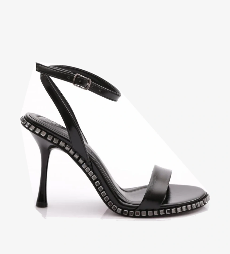 2414 Kadin Taş İşli Topuklu Abiye Ayakkabi