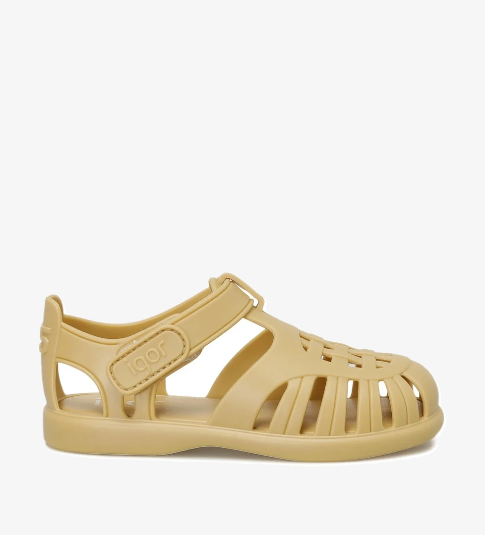 Igor TOBBY SOLID Kahverengi Unisex Çocuk Düz Sandalet