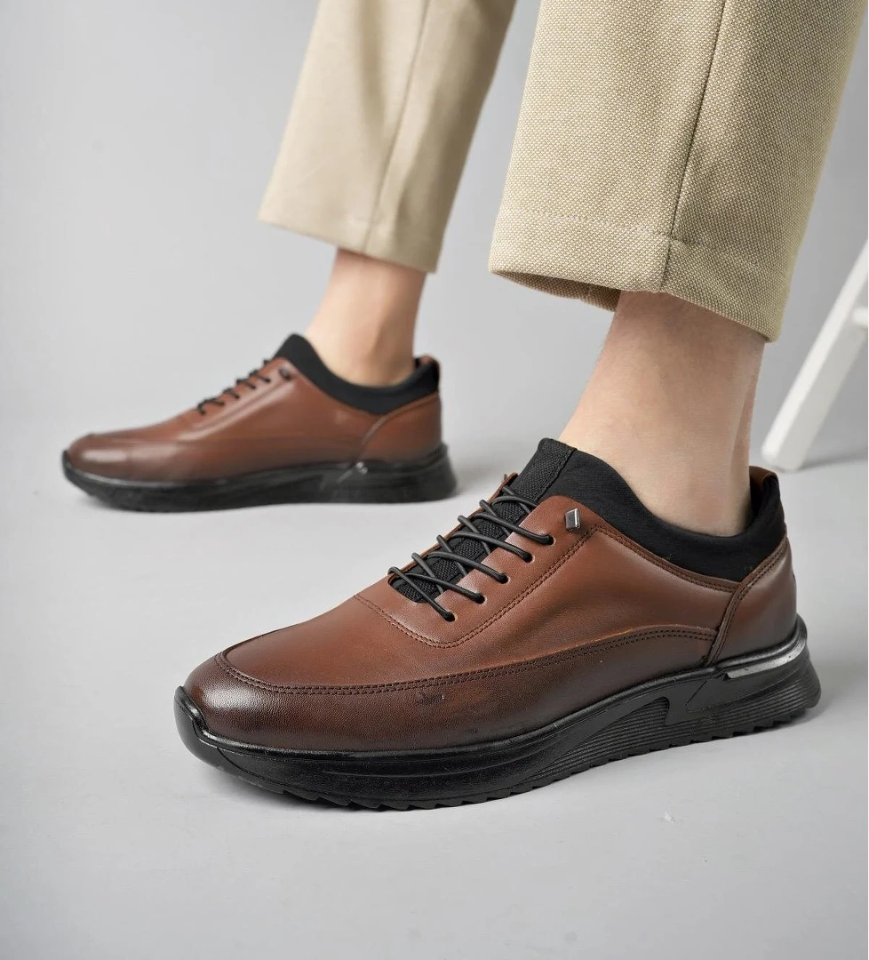 FREE Garantili Erkek Günlük Klasik Hakiki Deri Casual Rahat Ortopedik Ayakkabı