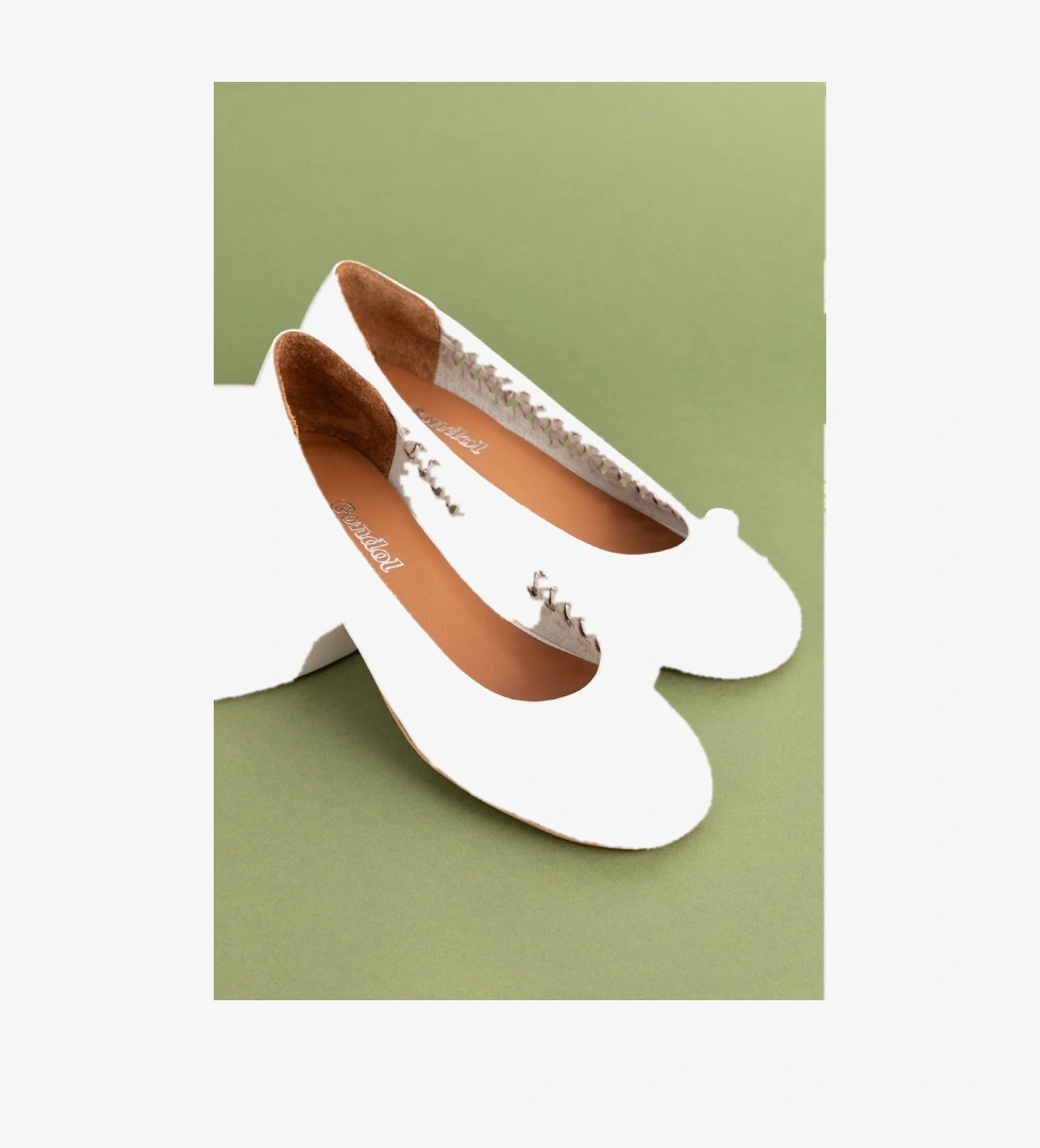 Gondol Kadın Hakiki Deri Günlük Kısa Topuklu Babet ss.2024