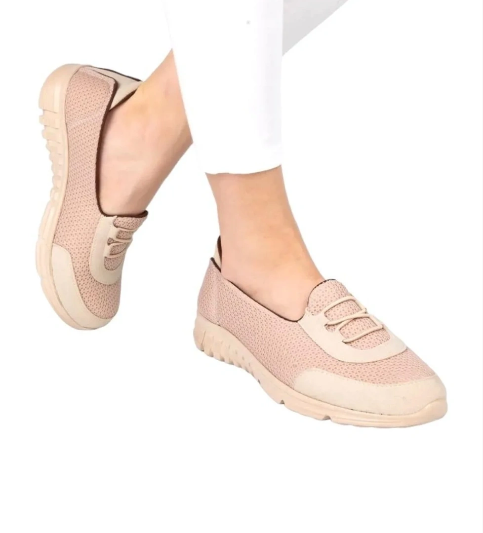 Ortopedik Kadın Yürüyüş Ayakkabısı BEJ