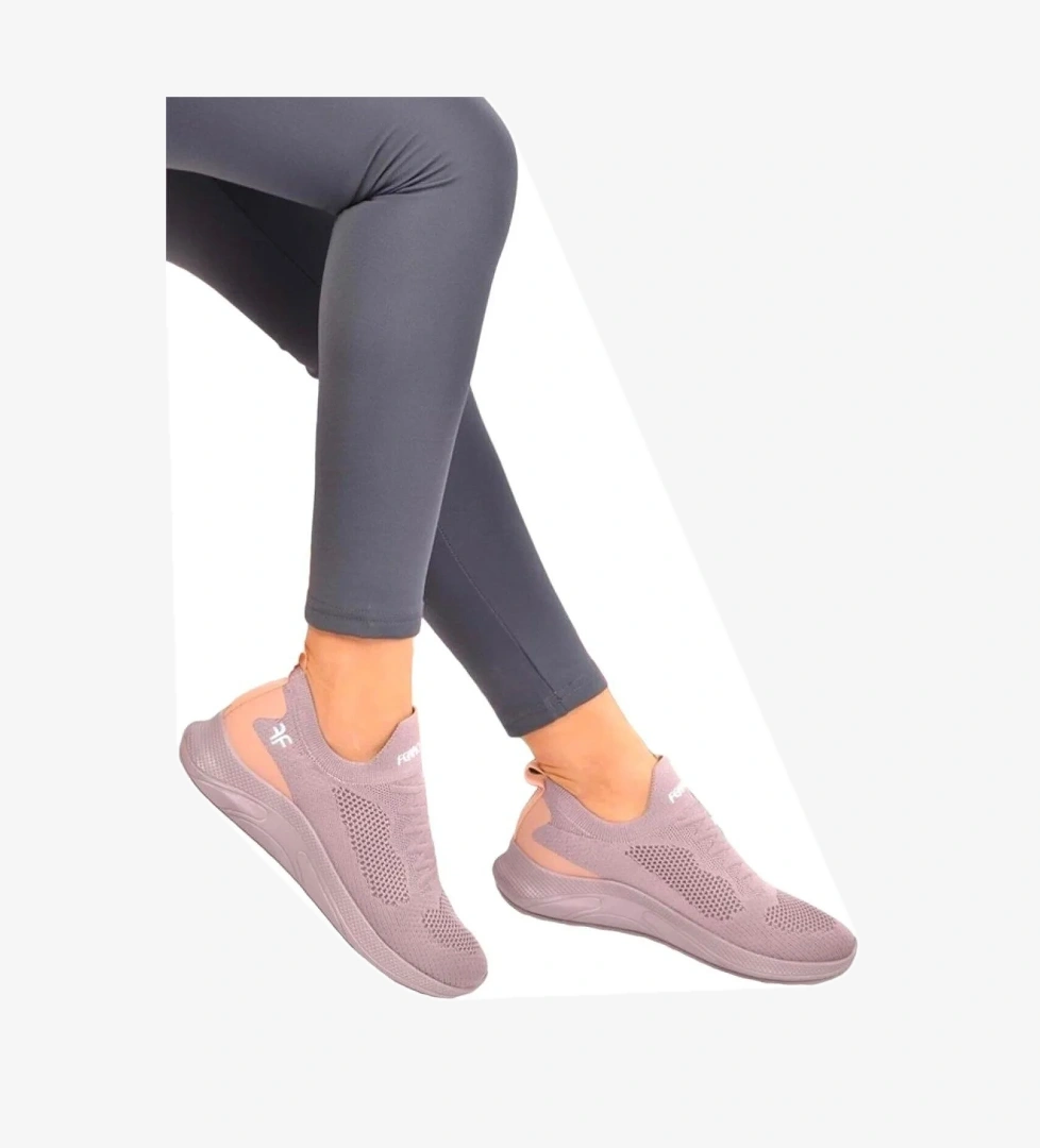 Kadın Triko Spor Ayakkabı Lila