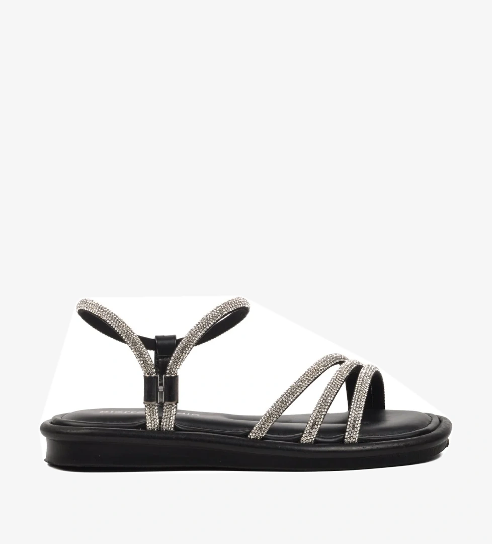 PC-5100 Siyah Kadın Sandalet