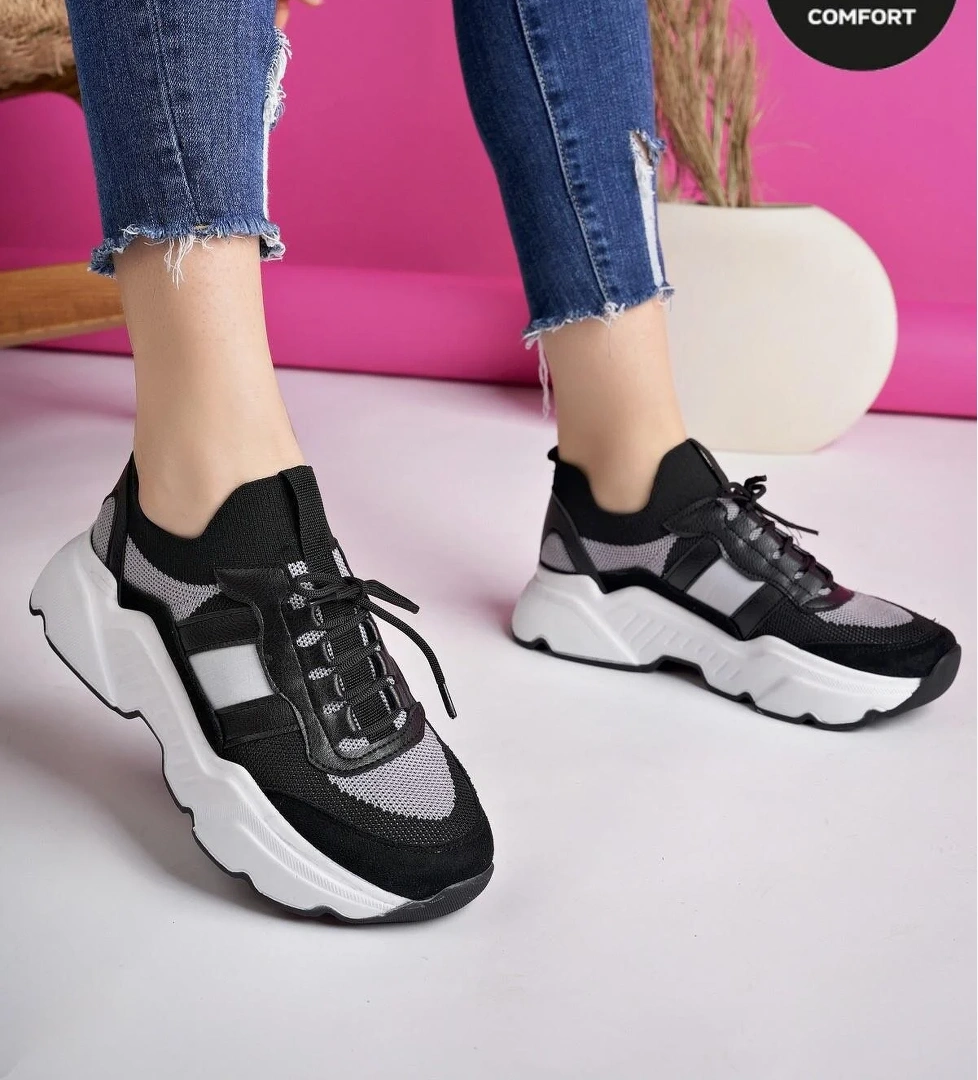 SEPHO Garantili Günlük Yürüyüş Koşu Yüksek Taban Rahat Kadın Sneaker Spor Ayakkabı